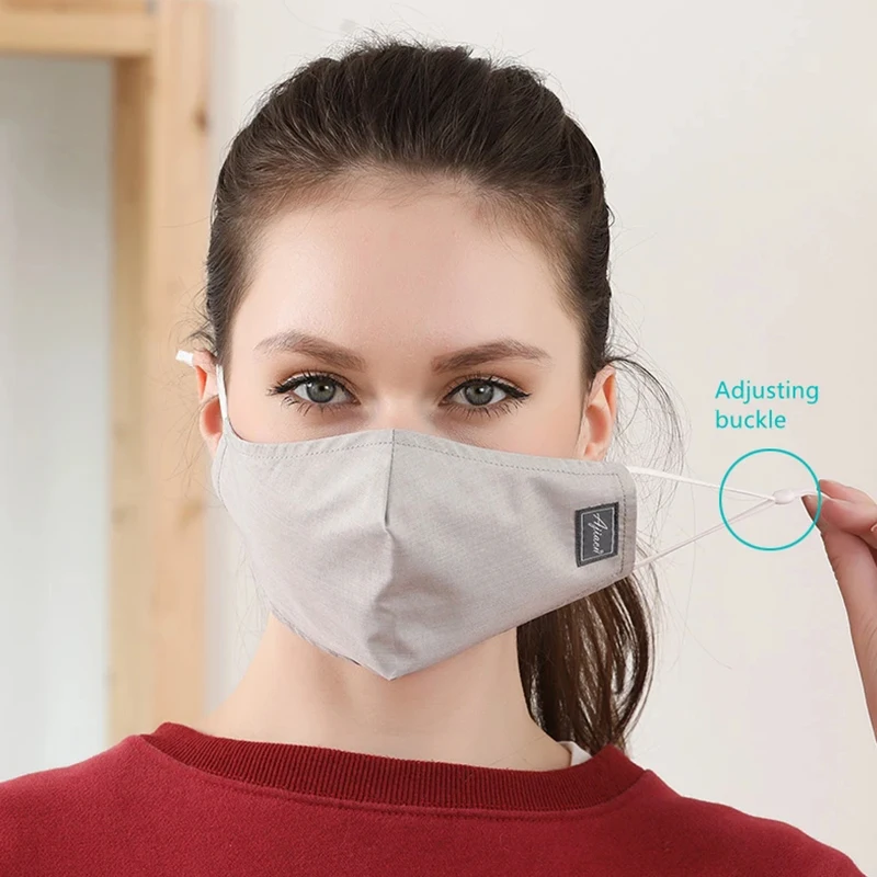 Anti-radiation 50% Silver Fiber Fabric Mask Prevent Smog Reject Bacteria Electromagnetic Radiation Shielding Mask Sunscreen