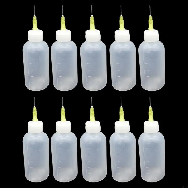 

10Pcs Epoxy Resin Mold Coloring Bottles With Needle Resin Colorant Tools 964A