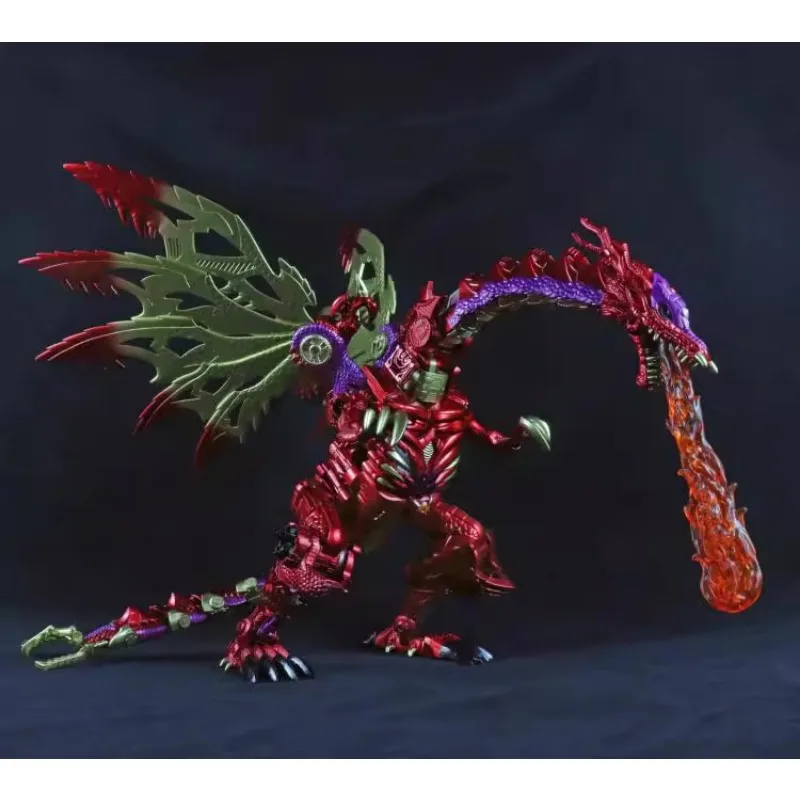 RD-01 version agrandie du dragon rouge jouet transformable robot beast wars bw modèle revêtu de métal