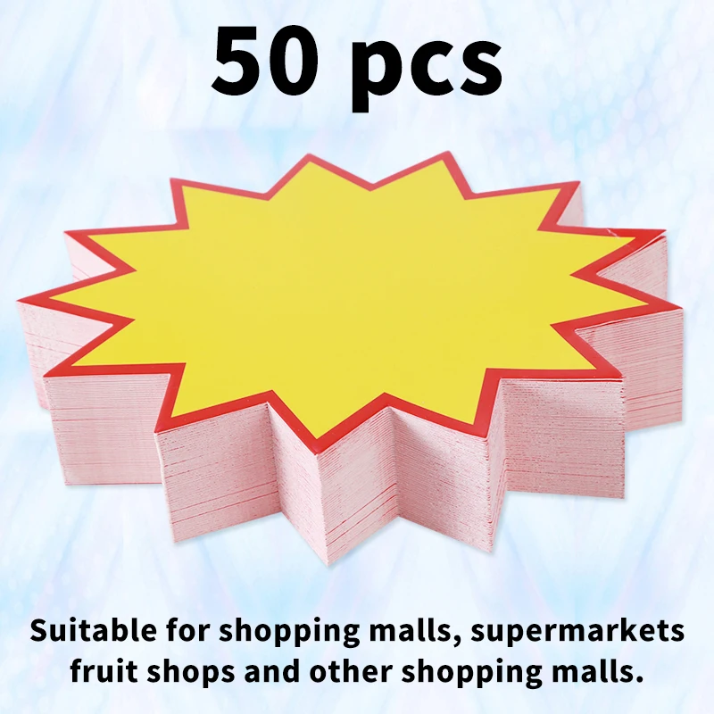 20-50 Pcs POP Explosion Advertising Display Poster Promotions Sale Paper Card Board Price Label Tag Signage "Thumb OK" In Store