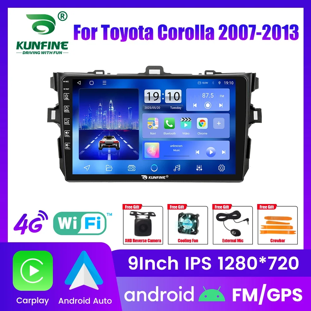

Автомагнитола Android для Toyota Corolla 2007-2013, 2DIN, 8-ядерный процессор, GPS-навигация, IPS-экран, поддержка CarPlay и Android Auto
