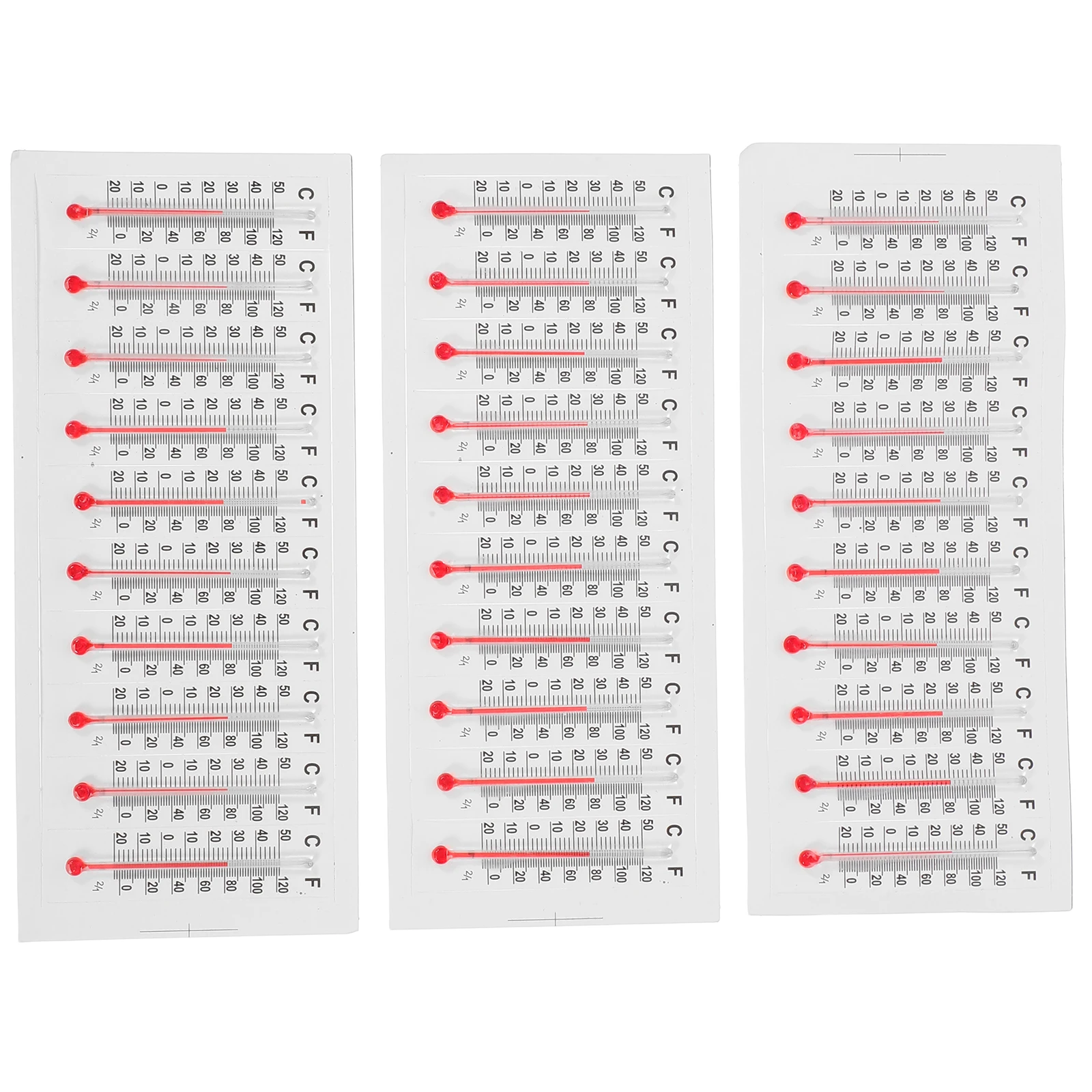 

30pcs Miniature Glass Thermometer Small Temperature Gauge For Dollhouse Greenhouse Home Office Decor Micro Analog Thermometer