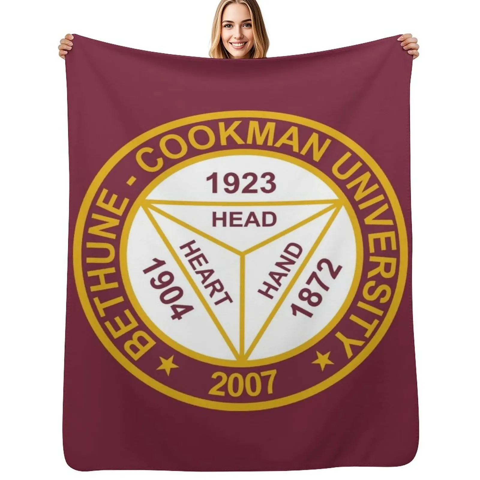 

Bethune Cookman University Throw Blanket Stylish Decor Blanket Gift for Friends Roommate