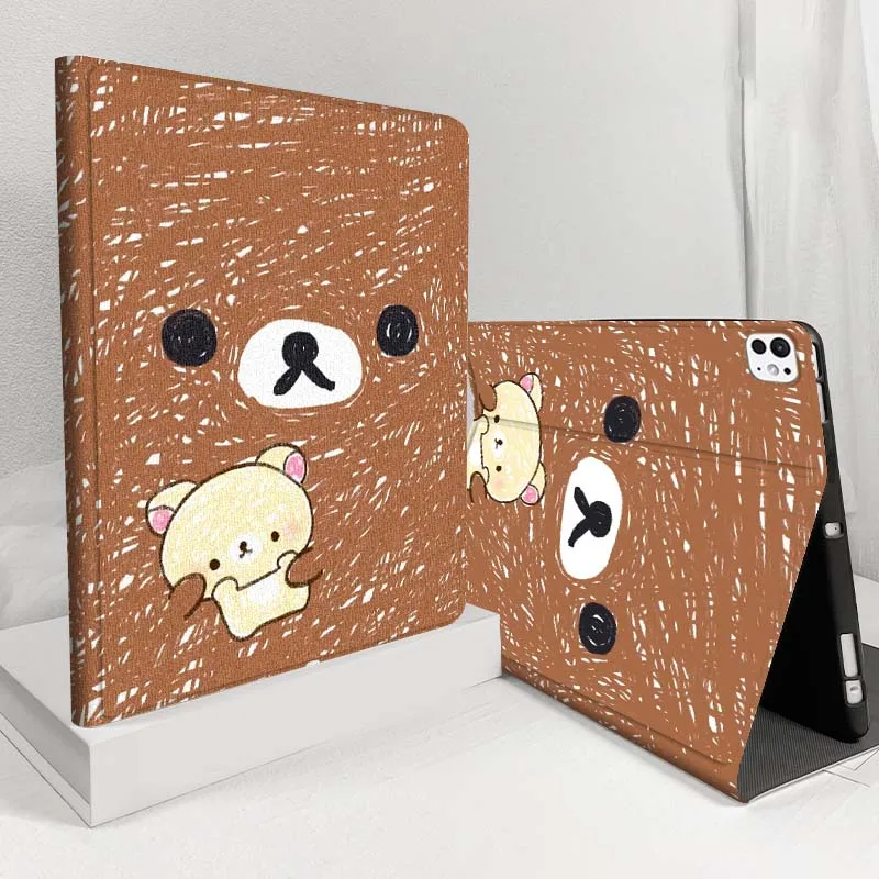 

Bear dancing beige For iPad Pro Air 5 4 3 13 11 8 7 6 5 10th 7th 6th 10.5 12.9 10.9 Tablet Case