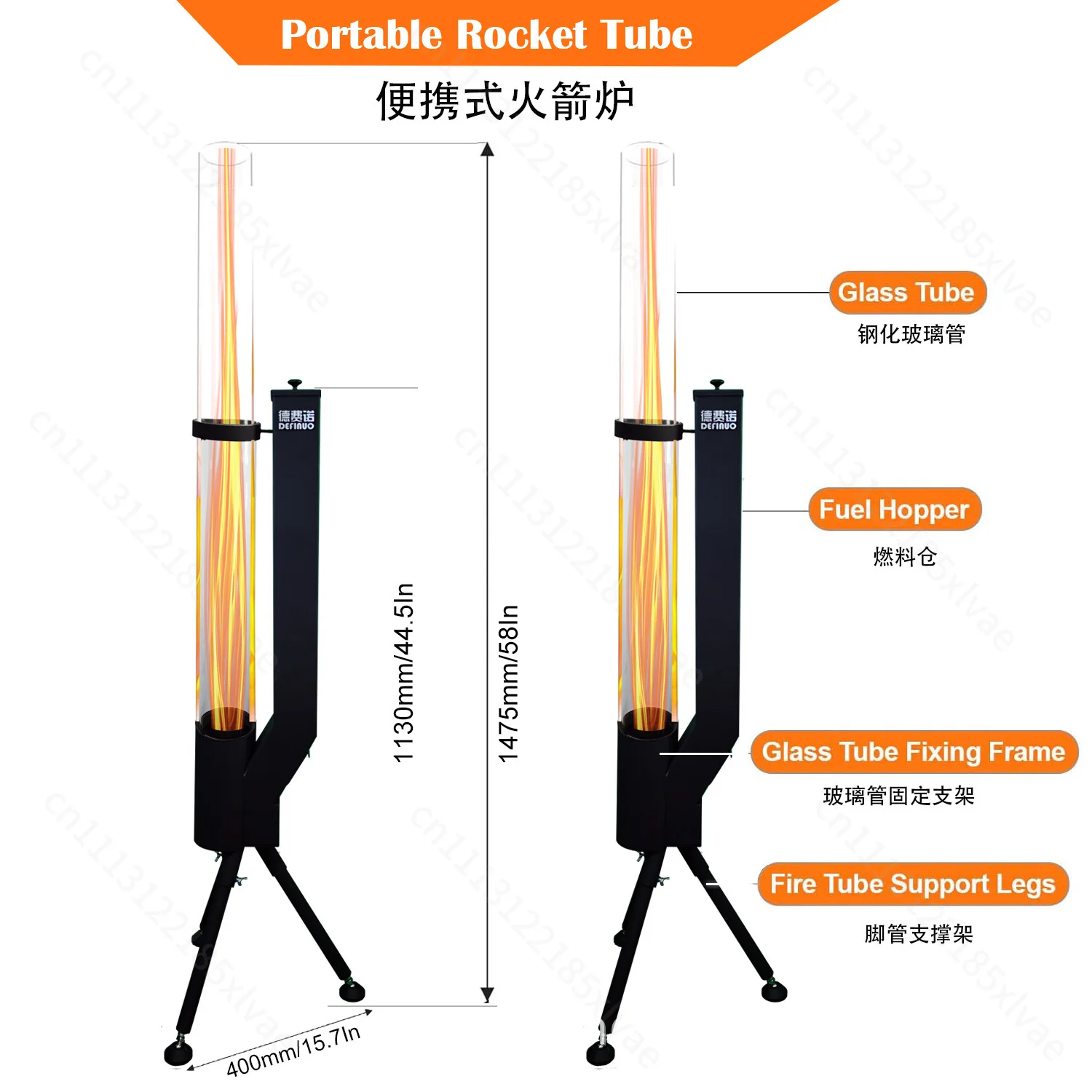 Vertical Wood Burning Rocket Stove, Courtyard Heating Stove, Outdoor Camping, Winter Pellet Stove, Heating Stove