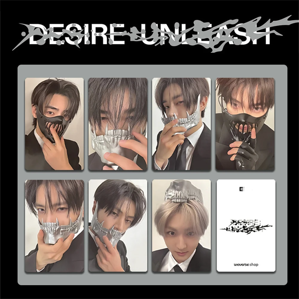 

7 шт./компл. альбом KPOP DESIRE: UNLEASH фотокарточки для членов двусторонние открытки JUNGWON HEESEUNG JAY JAKE бумажные ломо-карты подарки для фанатов