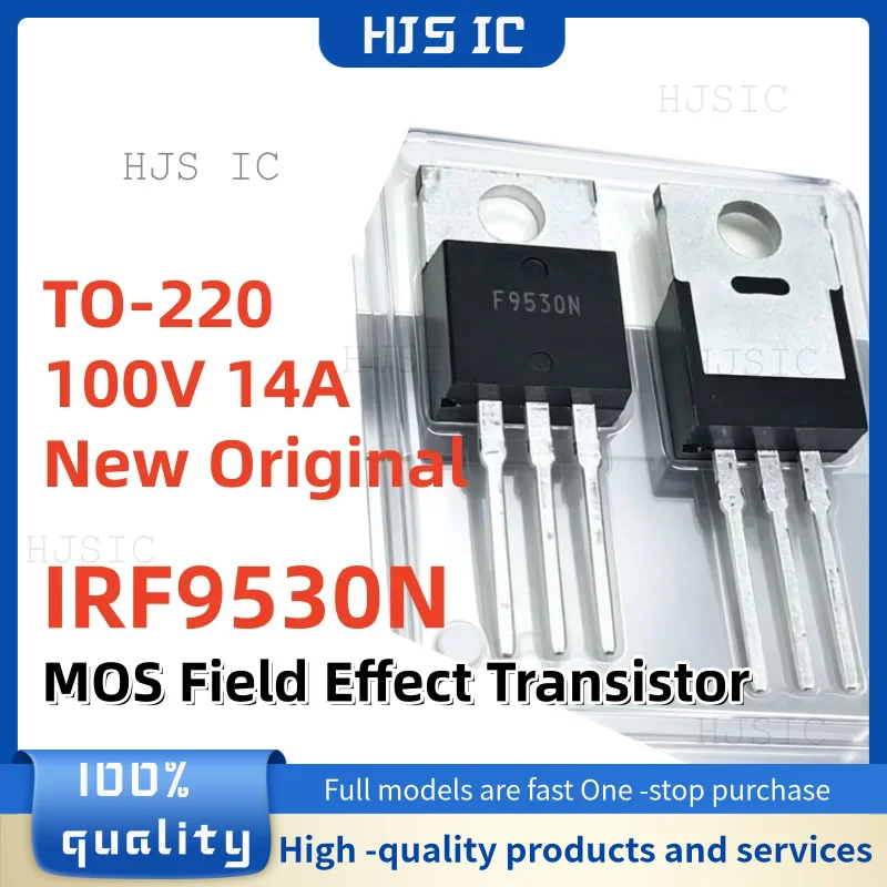 10-50Pcs Brand New Original F9530N IRF9530N IRF9530NPBF IRF9530 F9530 TO-220 100V 14A P-Channel MOS Field-Effect Transistor