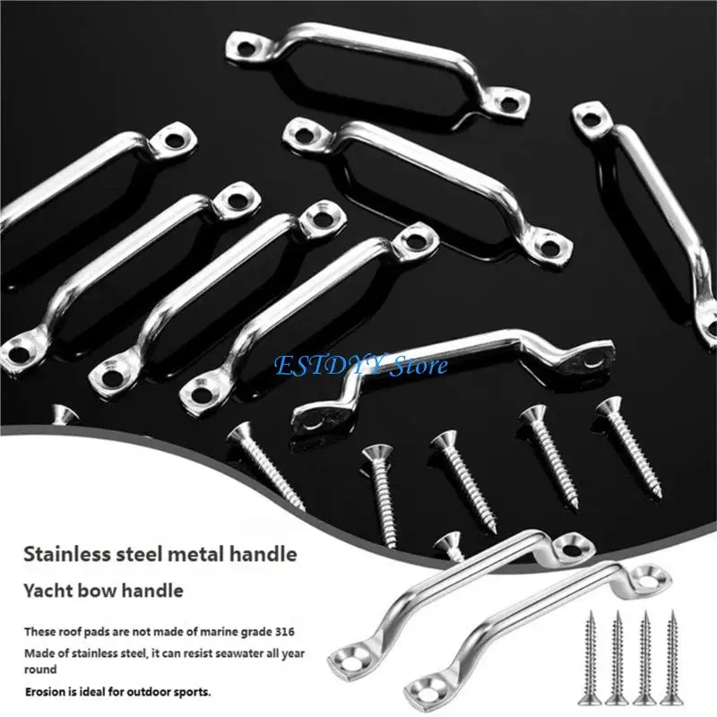 G6DE Rustproof Stainless Yacht Handle Bows Pulling Grip Corrosions Resistant