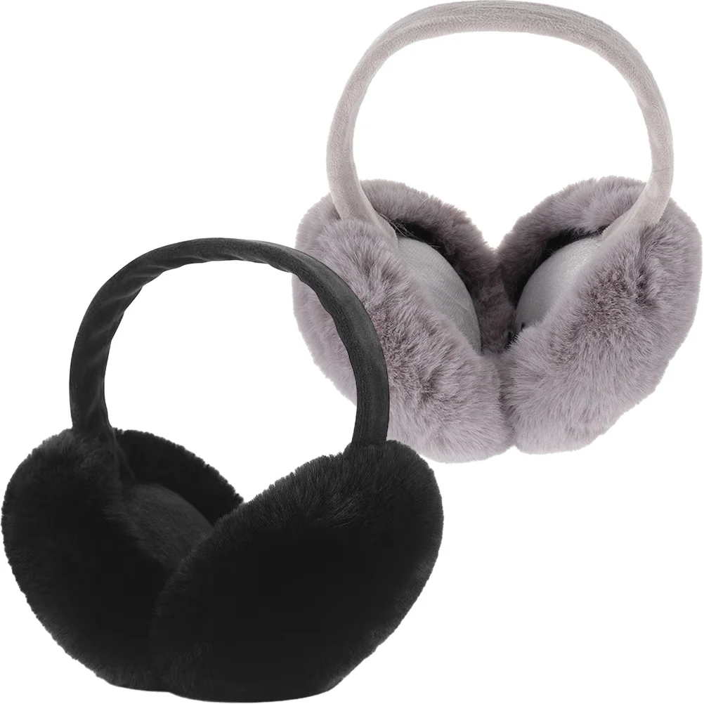 Windproof Plush Ear Cover, Ear Protector, Earmuff, Inverno, 2pcs
