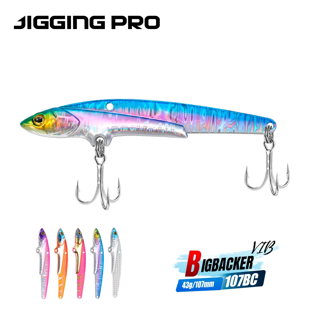 

JIGGING PRO 107mm 43g VIB Fishing Lure Sinking Saltwater Fishing Bait Kingfish Amberjack Tuna