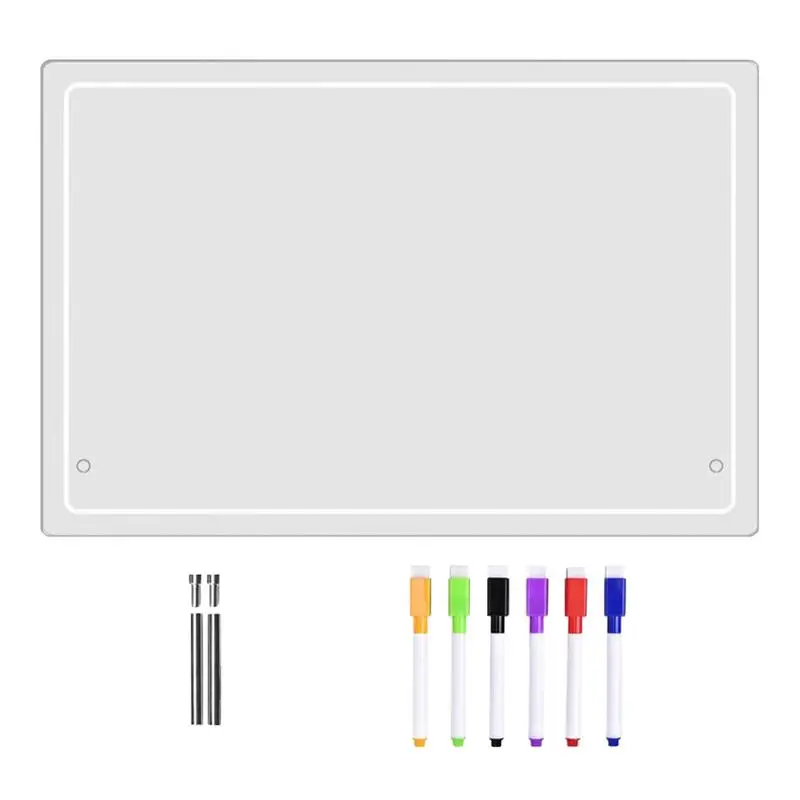 Quadro branco para mesa prancheta transparente mesa quadro branco multiuso bloco de notas bloco de mensagens para casa escola empresa