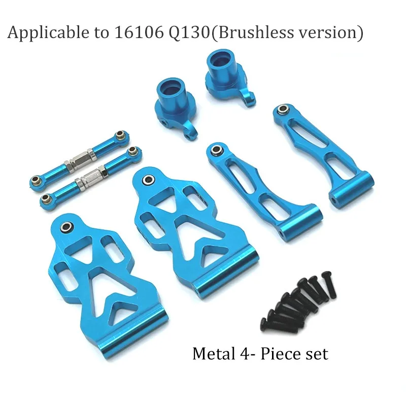 SCY16106PRO JJRC Q130 1:16 Brushless RC Auto Blu Aggiornato Metallo Parti di Alluminio Motore Brushless Originale Albero Motore Ingranaggio