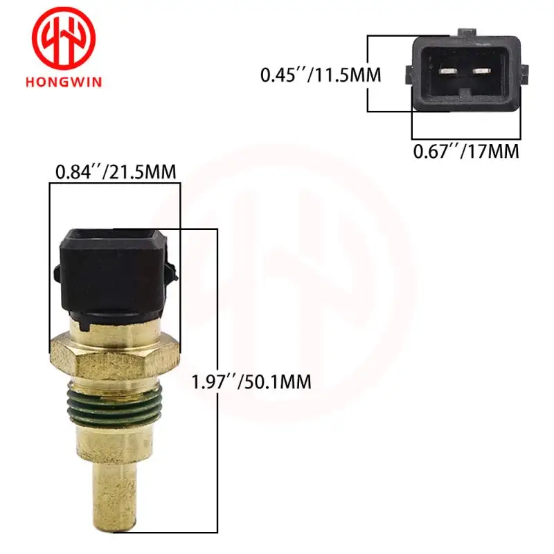 HONGWIN OEM: 39230-42000 39230 42000 Sensor de temperatura da água se encaixa no Hyundai Grace H H100 Bus H200 Terracan 1996-2001, 3923042000