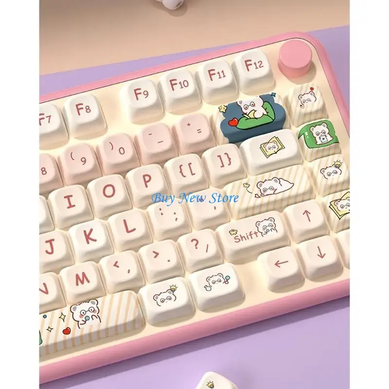 

20ce Glasses Panda Keycap PBT Стандартные сублимации красителя процесс.