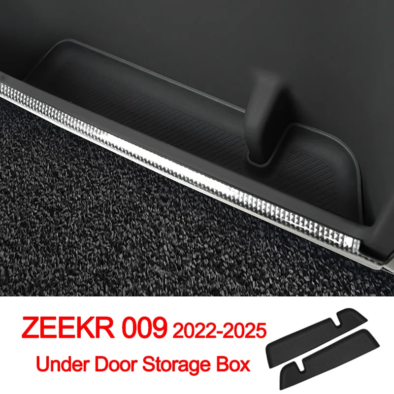 

For ZEEKR 009 2022 2023 2024 2025 Door Side Storage Box Front Rear Door Handle Armrest Tray Organizer Automotive Interior