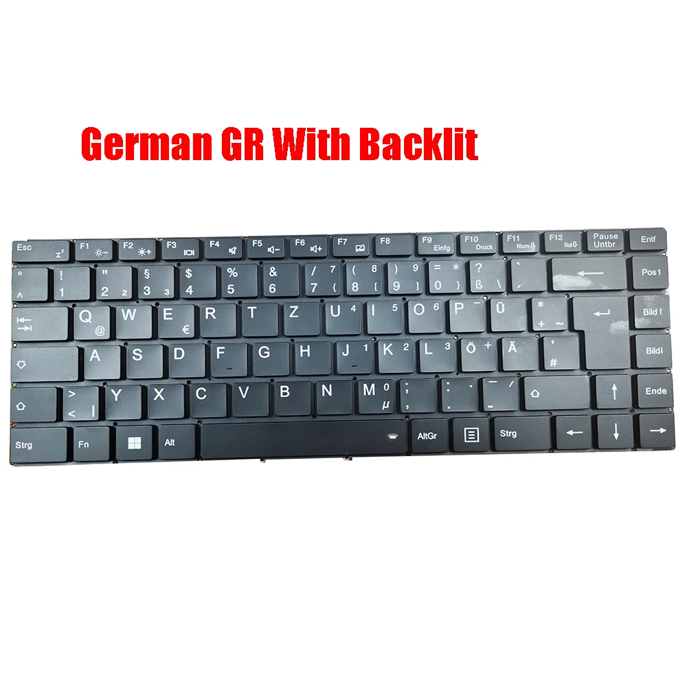 Laptop keyboard For MEDION AKOYA E14302 MD63600 MD61948 Black France FR/German GR With Backlit