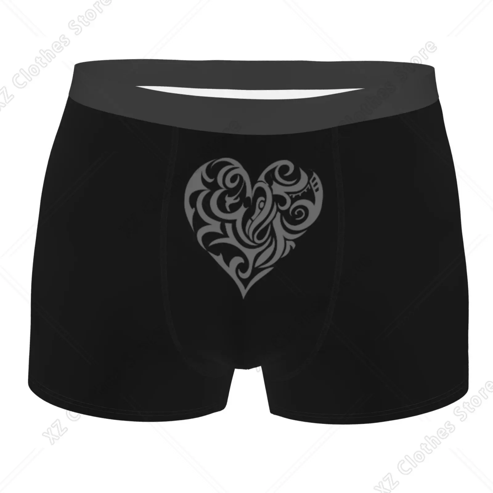 Heart Artistic Love Print Men Underwear Boxers Breathable Mens Boxershorts Men's Panties Underpants Man Boxers Briefs Trunks