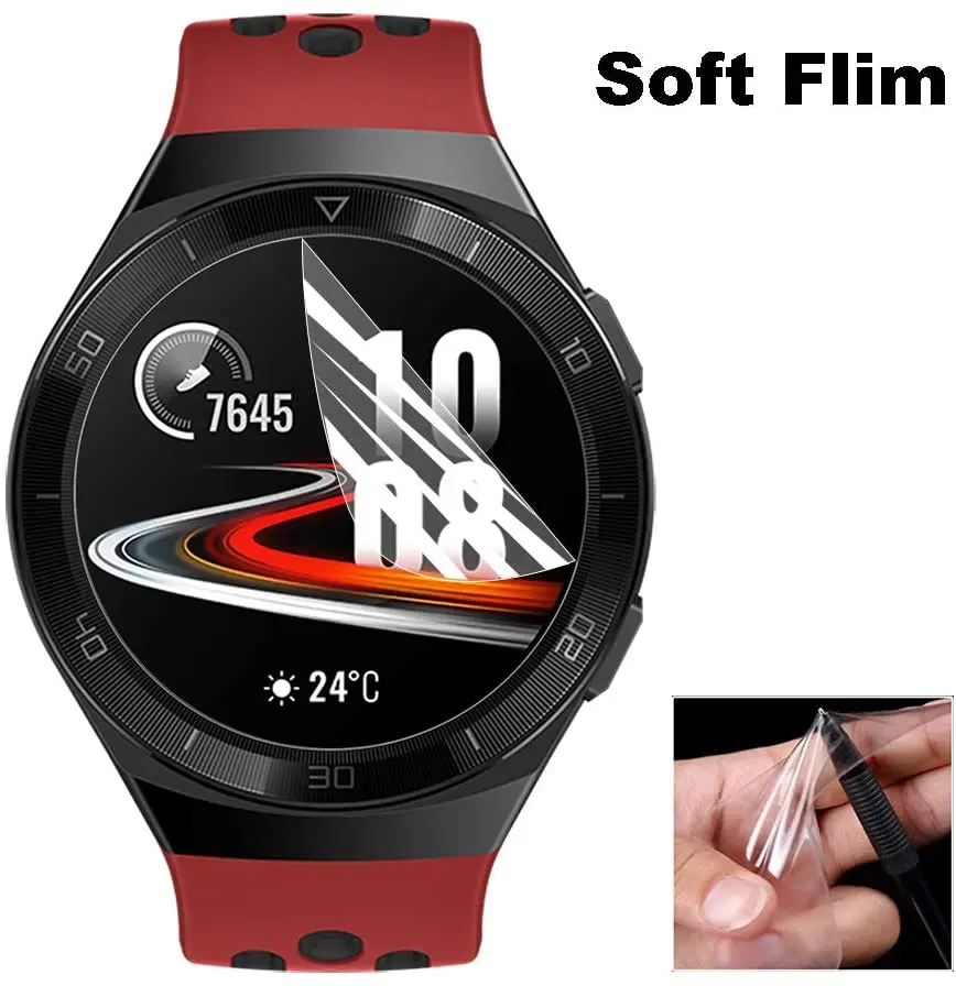 10 قطعة طبقة رقيقة واقية هيدروجيل لينة من البولي يوريثان لهواوي ساعة GT3 برو 43 مللي متر 46 مللي متر GT عداء ساعة ذكية HD واقي شاشة شفاف