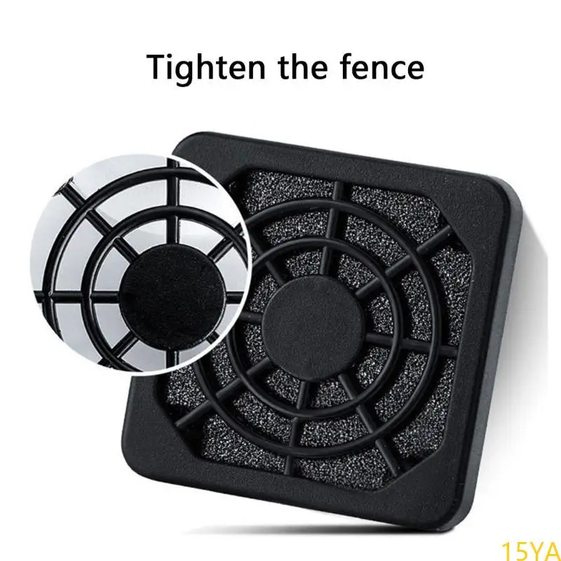 15YA 1Pair 4 5 6 7 8 9 12 15cm Fan Filter Dustproof Cover USB Cooling Ventilator for DIY Computer Case Fan Dirt Filtering