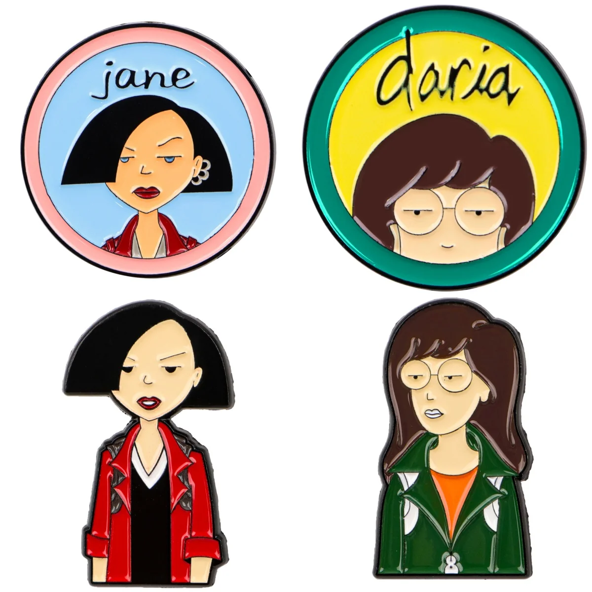 Cartoon Broschen Für Frauen Coole Mädchen Emaille Pin Lustige Metall Abzeichen Schmuck Kleidung Rucksack Zubehör Freunde Geschenk