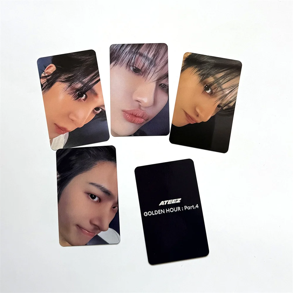 ATEEZ GOLDEN HOUR Part4 HD Cosplay Photocards Double Sides Gloosy LOMO Cards Jongho MINGI Yeosang Seonghwa Postcard Fans Gift