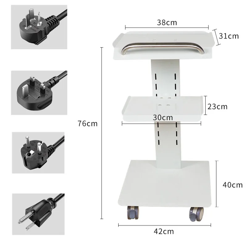 Dent Beauty Salon Clinic Instrument Steel Cart Medical Cabinet Dental Trolley Mobile Oral Observation Device Cart