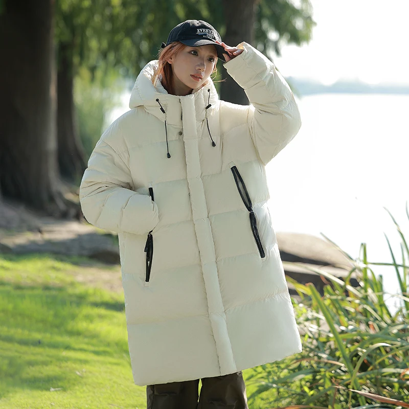 새로운 겨울 패션 따뜻한 중성 재킷 고품질 방풍 통기성 캠핑 하이킹 방한 다운 재킷