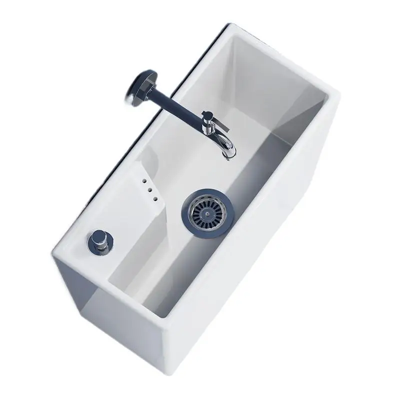 Small apartment bathroom washing mop pool basin, courtyard small floor-to-ceiling mop pool
