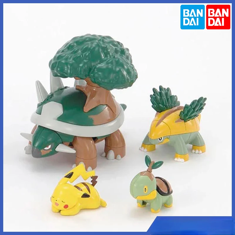 Bandai Pokemon Series 08 Torterra Turtwig Grotle Anime Figure Collectible Assembled Models Toys Gifts