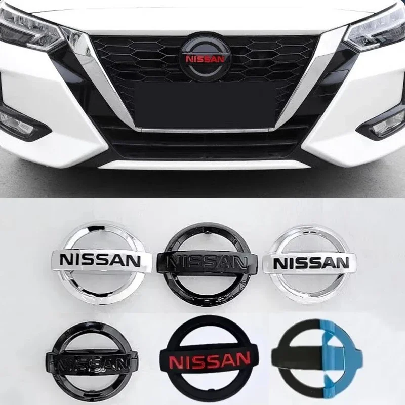 

ABS Car Front Grille Tail Logo Emblem Rear Sticker Badge Nissan 350Z Qashqai Sylphy X-Trail 370Z Altima Juke Kicks Micra NV200