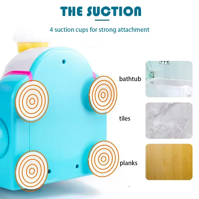 صانع الآيس كريم فقاعة رغوة اللعب آلة دش الطفل الاطفال لعبة DIY حساسة الغنية رغوة فقاعة صانع للاستحمام