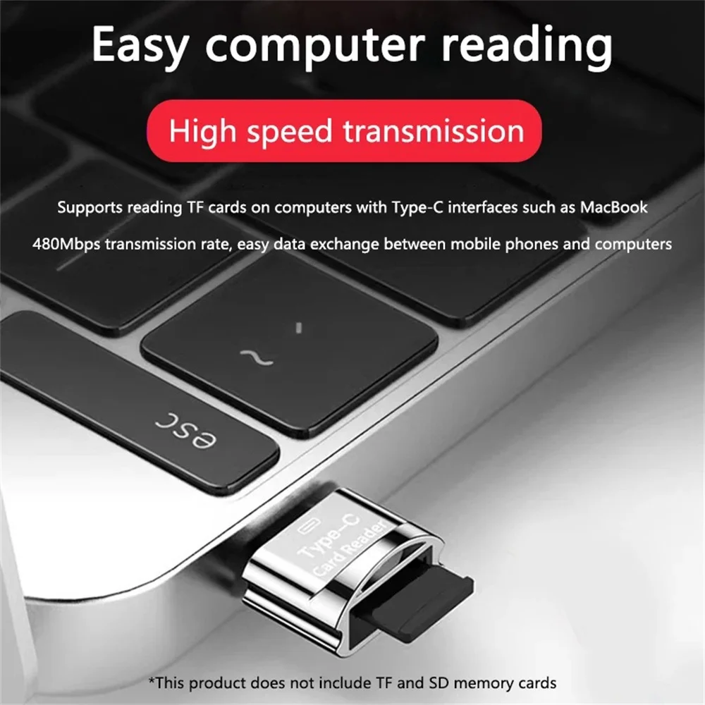 

USB 3.1 Type C To Micro-SD TF Adapter Cardreader High Speed Type-C Card Reader Smart Memory Card Reader For Laptop/Compter/Phone