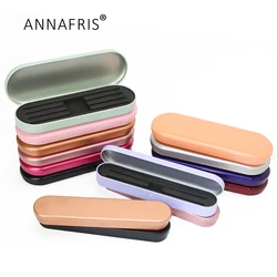 ANNAFRIS Tinplate Eyelash Tweezers Storage Box Beauty Makeup Tweezer Box Brushes Eyeliner Eyelashes Tool Organizer Case