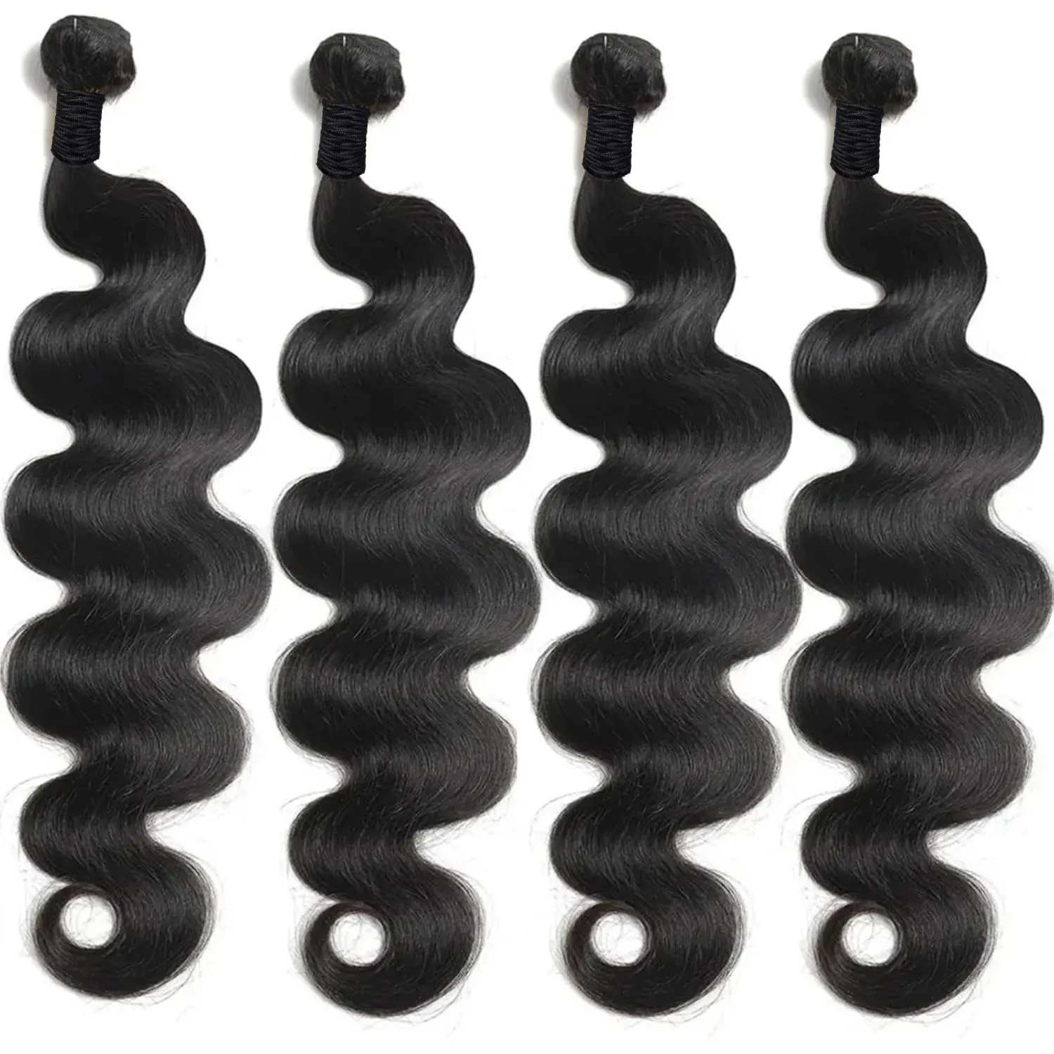 Varlea Body Wave-bundels 100% echt haar 30 inch Birmese haarbundels Natuurlijk zwart ruw haarbundels 3 4 bundels Haarextensies