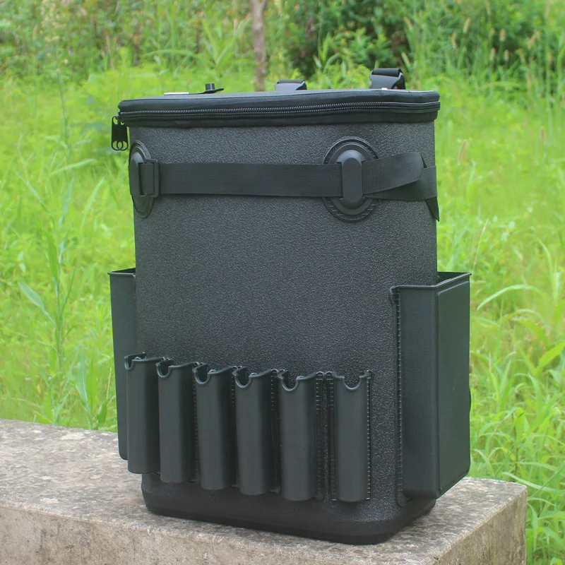 

Divine Cat Six-plug Backpack Fishing Bucket Wild Fishing Chair Bag Thickened and Not Squashed Simple Chair Bag Plug Rod Bucket