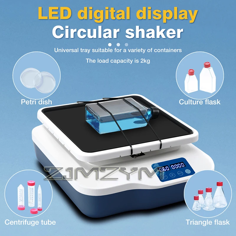 Digital LED Rocking Shaker Laboratory Orbital Oscillator R1807-S Timer Mixer 10-80RPM