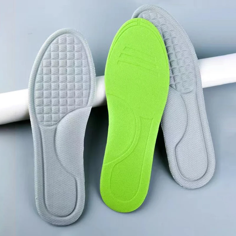 2Pcs For Shoes Men Women Deodorant Absorb-Sweat Massage Sport Insole Feet Orthopedic Shoe Sole Running Soft Memory Foam Insoles