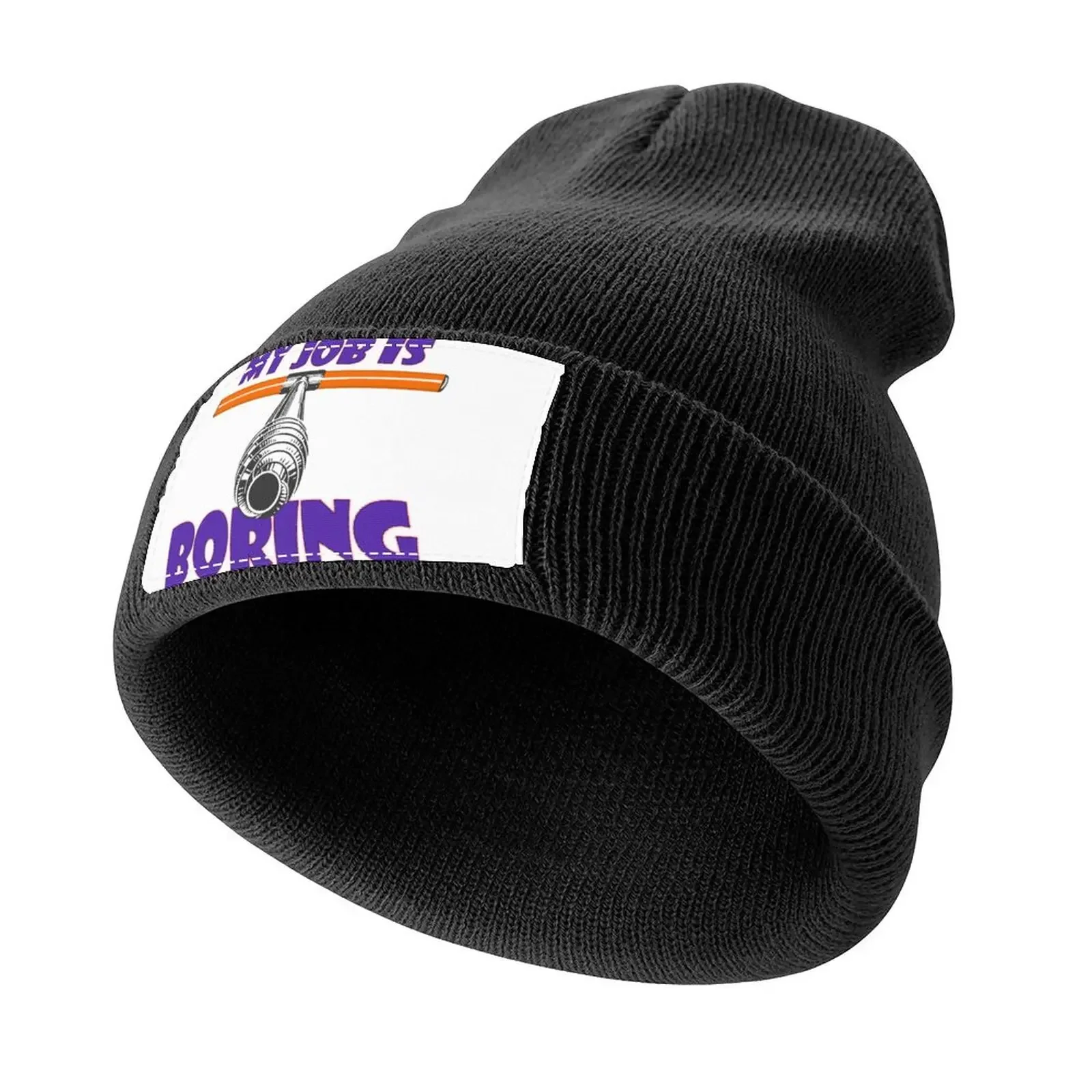 

My Job is Boring - I'm a Dendrochronolgist (on black) Knitted Cap Rugby Ball Cap Ladies Men's