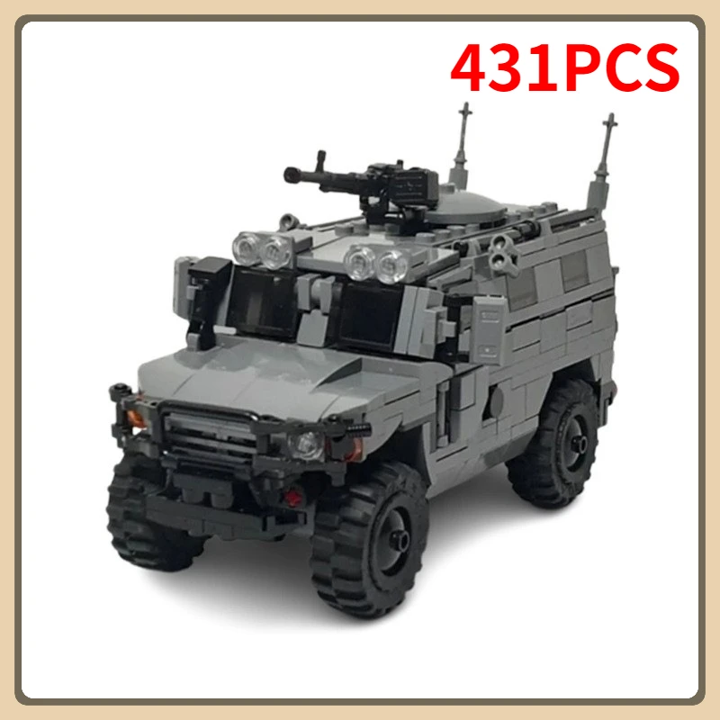 

Military Series Gazi Tiger Off-road Vehicle Building Blocks MOC-126915 Combat Troop Carrier Assembly Model Puzzle Kids Toy Gift