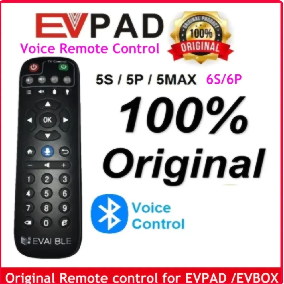 Голосовой пульт дистанционного управления EVPAD / EPLAY/EVBOX для EVPAD 3S/3/3Max/3plus/2S / Pro+ / Plus / 5S / 5P / 5MAX/6S/6P/10S/10PEVBOX