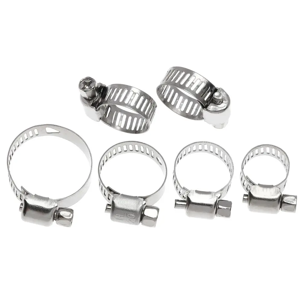 10 pcs New Sealing Hardware Exhaust Welding Pipe Clip Hose Clamps T Bolt Stainless Steel