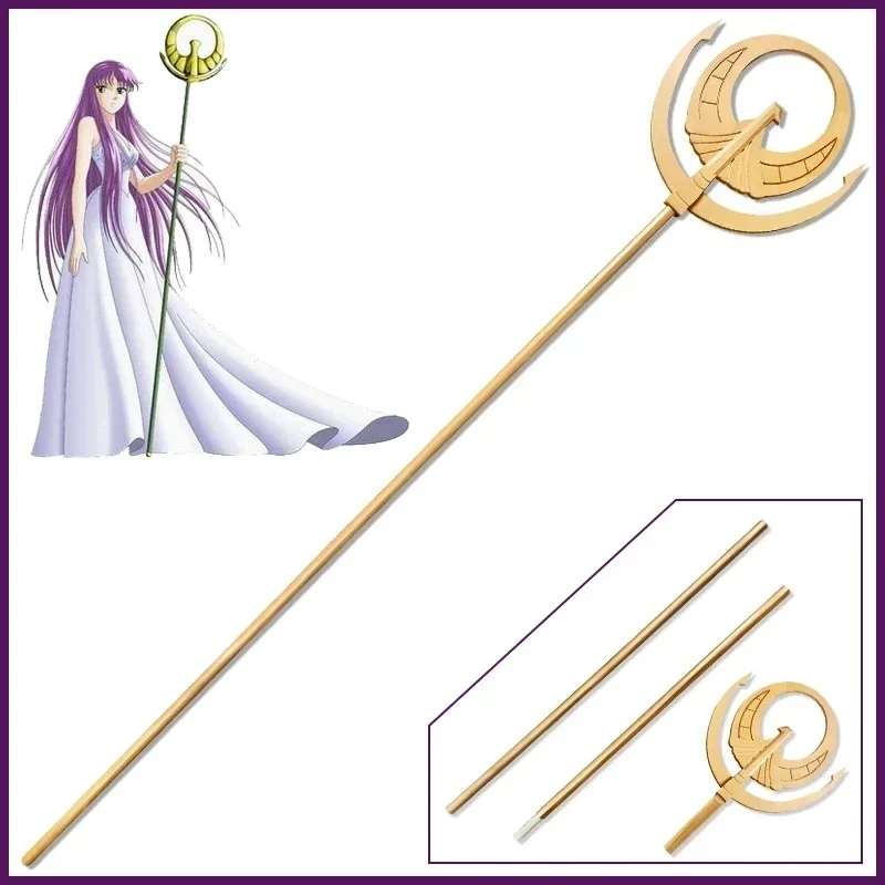 

Anime Saint Seiya Omega Athena Staff Cosplay Props Weapon Halloween Carnival Fancy Party Cosplay Props Toys Birthday Gifts 180cm