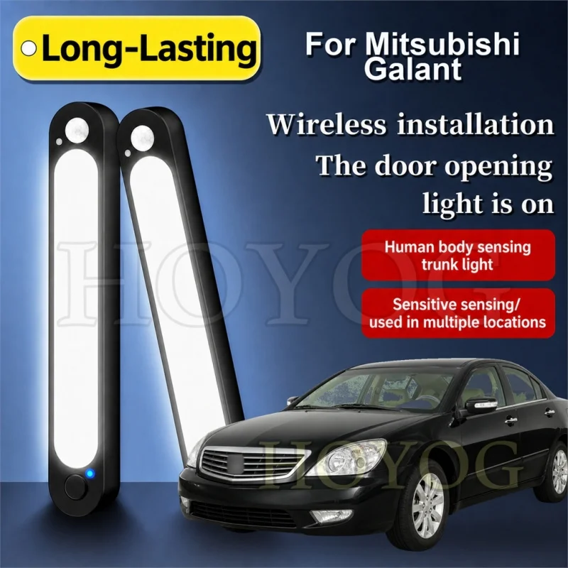 For Mitsubishi Galant 1969-2012 Car Boot Light LED Lamp Motion Sensor No Drilling Trunk Cargo Light Sedan Interior Cabin