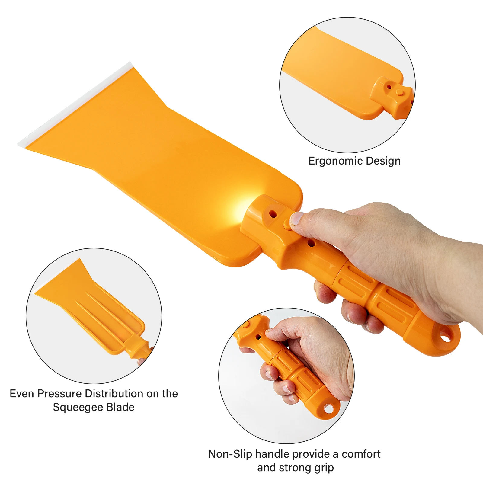 EHDIS Rubber Blade Cleaning Squeegee For Precise Window Tinting Car Packaging Film Installing Household Glass Water Scrape Wiper
