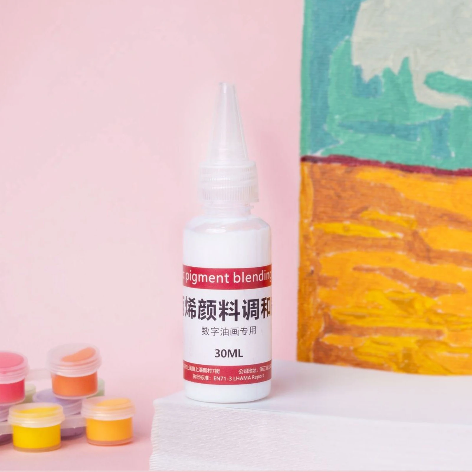 Slow Drying Medium 30ml Professional Acrylic Fluid Mediums Multifunctional for Provides Longer Paintings Time