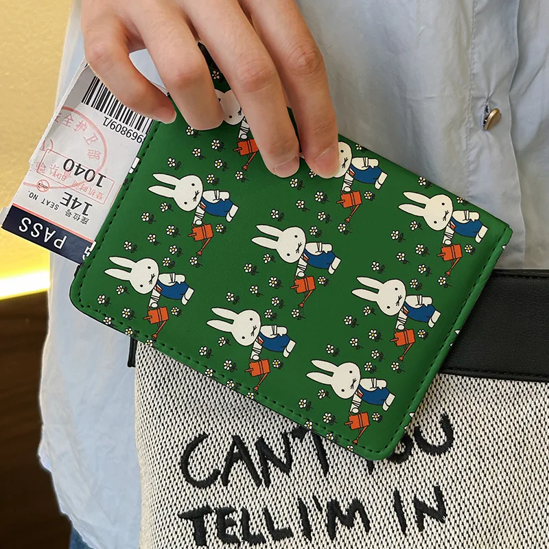 Neue Miffy-Kaninchen-ID-Tasche, Schutzhülle, hochwertige, niedliche Cartoon-Tasche, multifunktional, kreativ, für Reisen, Passamlet-Halter, Aufbewahrungstasche – Detail 6
