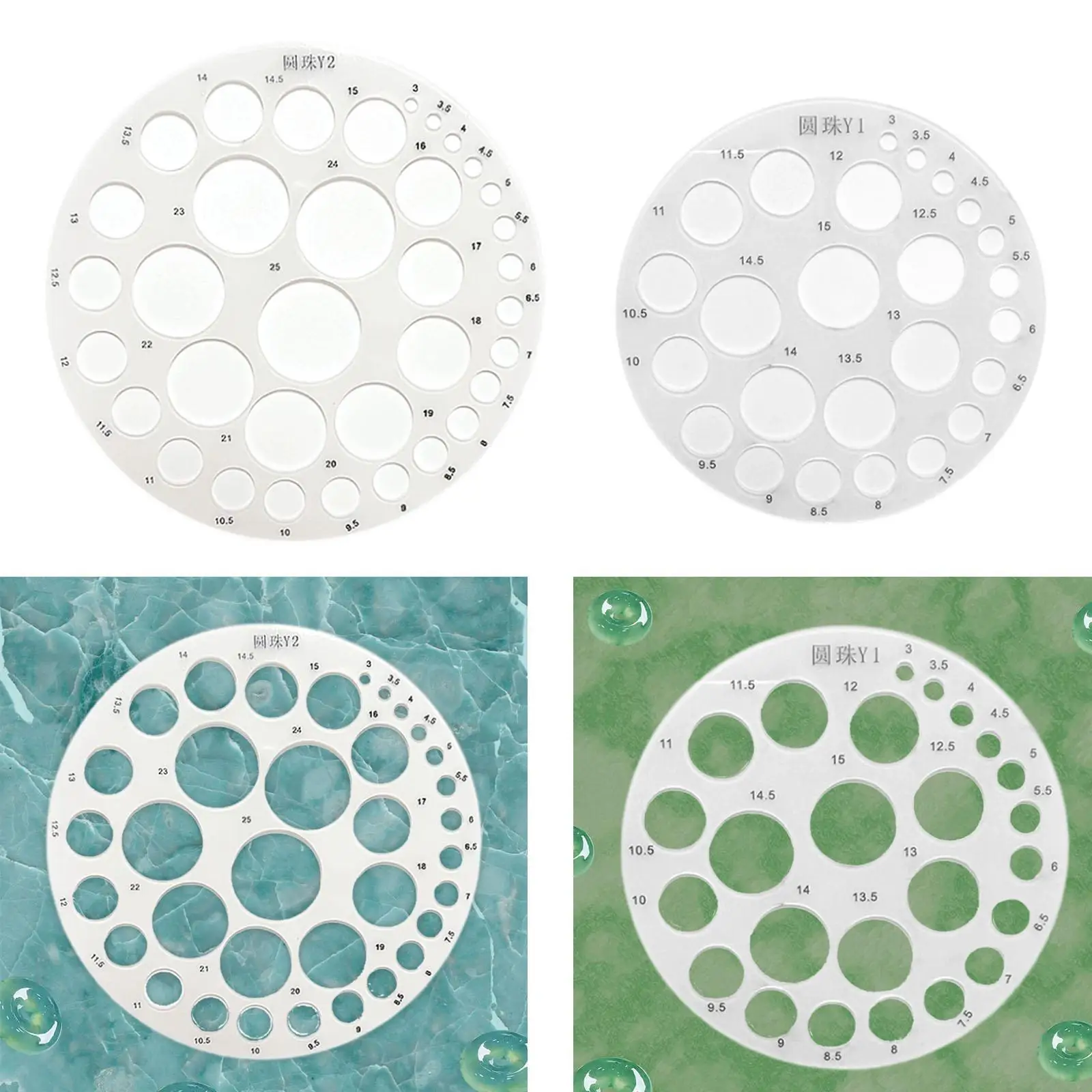 Circle Stencil Acrylic Multifunctional Drafting Tool Drawing Circle Template for School Design Office Learning Building Formwork