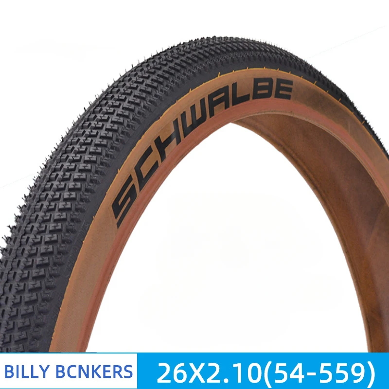 BILLY BONKERS 26x2.10 Bicycle Folding Tire Performance Outdoor PumpTrack Bike Yellow Side Tyres 54-559 Bicycle Tire