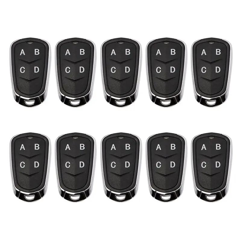 [B24B!】 Cloning Code Remote Control 433Mhz Rolling Code 10PCS 4CH Wireless Remote Control Cloner For Electric Gate Garage Door