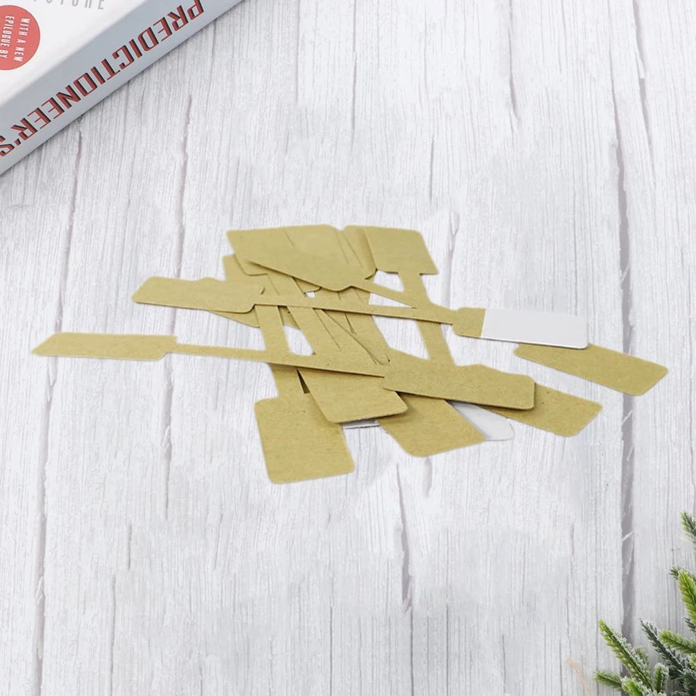 

10Cm Square Kraft Paper Blank Label Tags For Jewelry Price Tags Hanging Adhesive Stickers Clothing Stationery Crafts